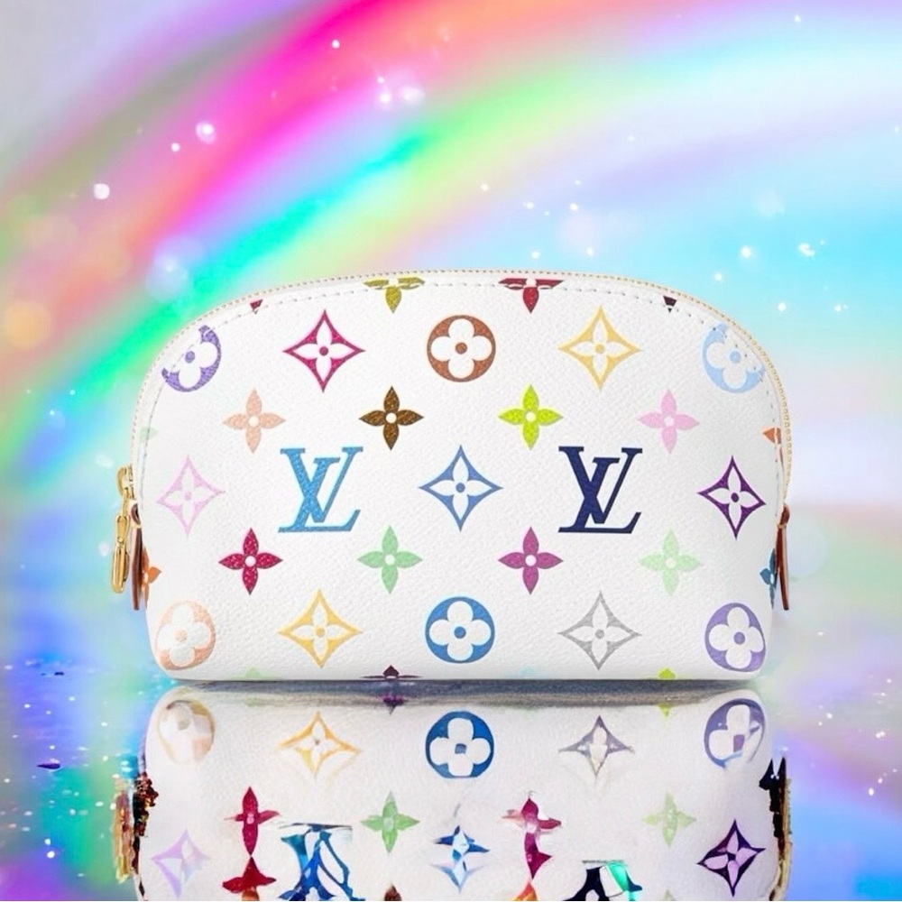 🆕💞LV x MURAKAMI ICONIC RE-EDITION Monogram Multicolor Cosmetic Pouch GIFTABLE
